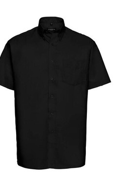 Russell Collection JZ933 - Chemise Manche Courte Homme Oxford Coton