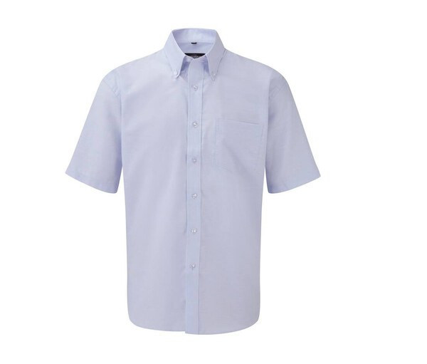 Russell Collection JZ933 - Men's Oxford Cotton Short Sleeve Shirt