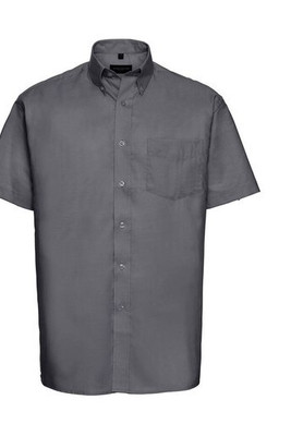 Russell Collection JZ933 - Men's Oxford Cotton Short Sleeve Shirt