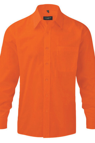 Russell Collection JZ934 - Pflegeleichtes Langarm Hemd Herren Poplin