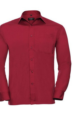 Russell Collection JZ934 - Classic Men's Poplin Shirt with Whalebone Collar