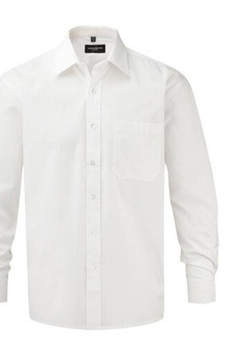Russell Collection JZ936 - Chemise Popeline Homme 100% Coton