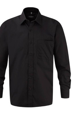 Russell Collection JZ936 - Chemise Popeline Homme 100% Coton