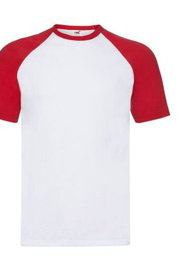 Fruit of the Loom SC237 - T-Shirt Baseball Classique en Coton Fruit of the Loom