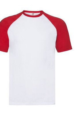 Fruit of the Loom SC237 - Short Sleeve Baseball T (61-026-0)
