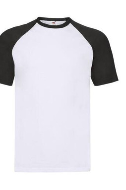 Fruit of the Loom SC237 - T-Shirt Baseball Classique en Coton Fruit of the Loom