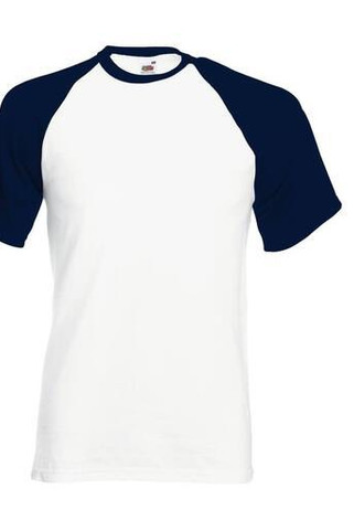 Fruit of the Loom SC237 - Klassisches Baseball T-Shirt aus Baumwolle