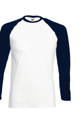 Fruit of the Loom SC238 - T-Shirt Manches Longues Homme 100% Coton