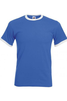 Fruit of the Loom SC245 - Ringer Men's T-Shirt 100% Cotton