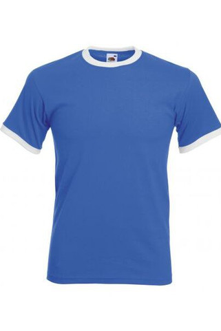 Fruit of the Loom SC245 - Herren Ringer T-Shirt aus 100% Baumwolle