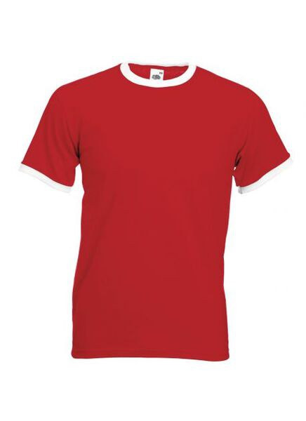 Fruit of the Loom SC245 - Ringer Men's T-Shirt 100% Cotton
