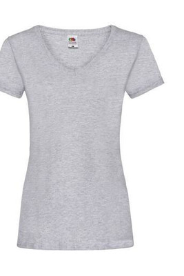 Fruit of the Loom SC601 - T-Shirt Mulher Valueweight Gola V