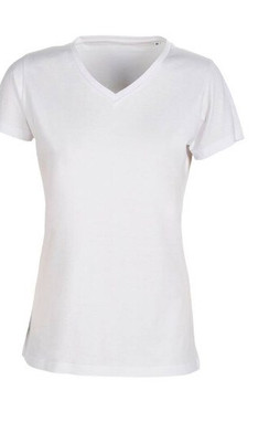 Zonder label SE634 - Geen Label Met V-Hals T-Shirt Dames