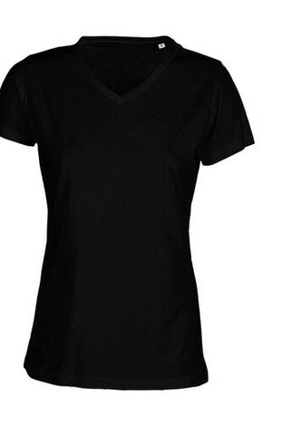 Zonder label SE634 - Geen Label Met V-Hals T-Shirt Dames