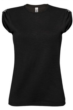 B&C BC201 - Chic Gathered Sleeve Crew Neck T-Shirt