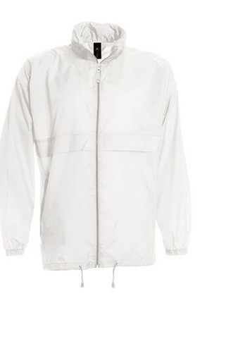 B&C BC300 - Wetterfeste Taffeta Nylon Jacke mit Verstaubarer Kapuze