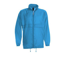 B&C BC300 - Wetterfeste Taffeta Nylon Jacke mit Verstaubarer Kapuze