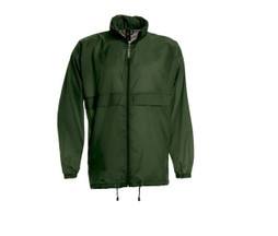 B&C BC300 - Wetterfeste Taffeta Nylon Jacke mit Verstaubarer Kapuze