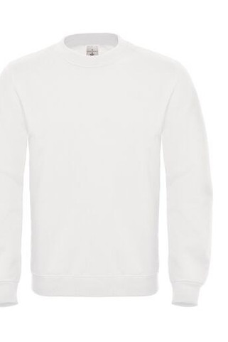 B&C BCID2 - Bluza cu guler rotund din amestec de bumbac premium B&C