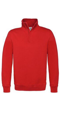 B&C BCID4 - Moderner 1/4 Reißverschluss Sweatshirt mit hohem Kragen