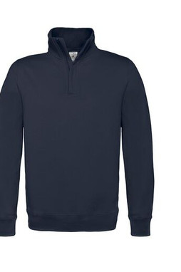 B&C BCID4 - Sweatshirt Col Zippé Homme