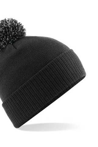 Beechfield BF450 - Trendy Two-Tone Pompom Winter Beanie