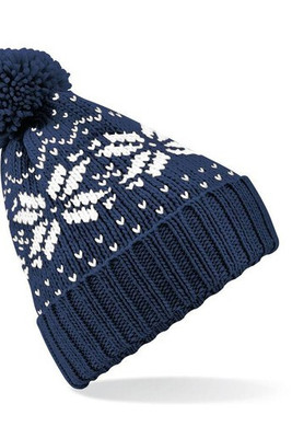 Beechfield BF456 - Chic Winter Blossom Knit Beanie with Pom Pom