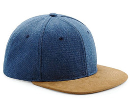 Beechfield BF668 - Suede Peak Snapback Cap