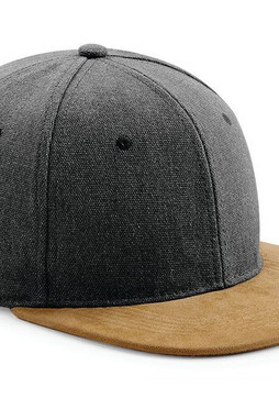 Beechfield BF668 - Beechfield Mens Urban Snapback Cap with Suede Visor