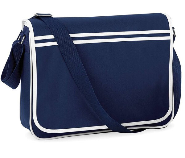 Bag Base BG710 - Retro messenger taske med justerbar skulderrem