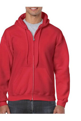 Gildan GN960 - Felpa con cappuccio da uomo con zip grande