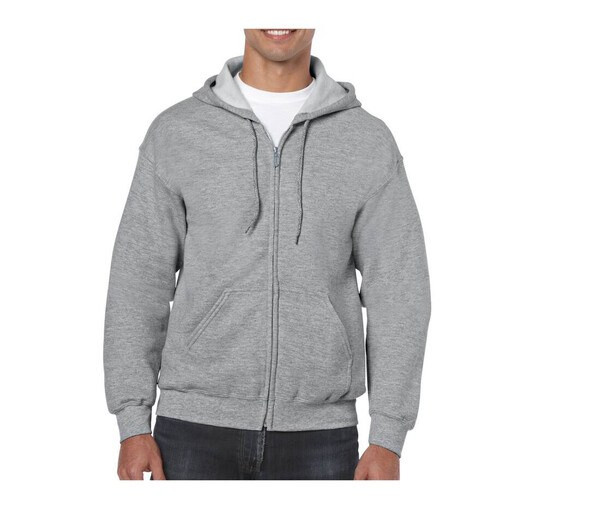 Gildan GN960 - Men's All-Season Full Zip Hoodie with Kangaroo Pockets
