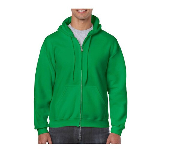 Gildan GN960 - Men's All-Season Full Zip Hoodie with Kangaroo Pockets