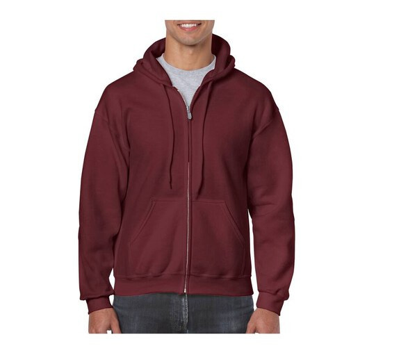 Gildan GN960 - Men's All-Season Full Zip Hoodie with Kangaroo Pockets