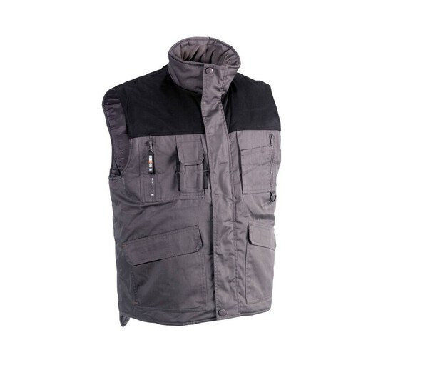 Herock HK210 - Gilet Multi-Tasche Impermeabile con Collo in Pile