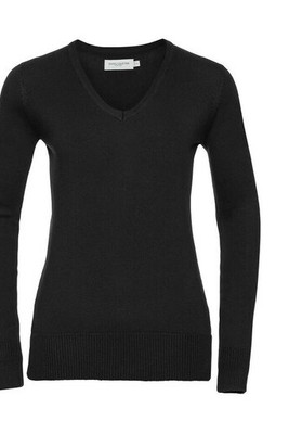 Russell Collection JZ10F - CottonBlend V-Neck Quick-Dry Pullover Sweater
