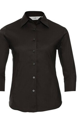 Russell Collection JZ46F - Camisa De Senhora Com Mangas De 3/4