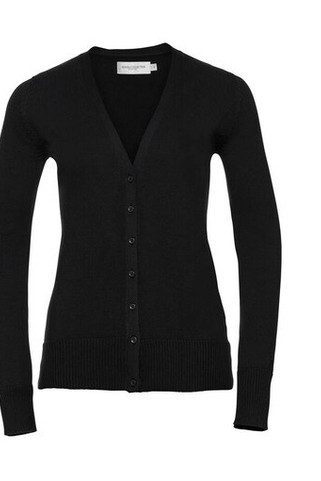 Russell Collection JZ715 - Cardigan Femme Col V Coton