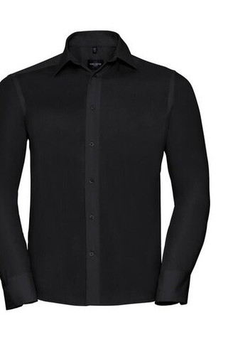 Russell Collection JZ958 - Camicia da uomo a maniche lunghe Tailored Ultimate Non Iron