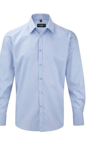 Russell Collection JZ962 - Long Sleeve Herringbone Shirt