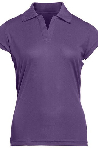 Pen Duick PK151 - Comfort Fit V-Neck Polo with Cap Sleeves