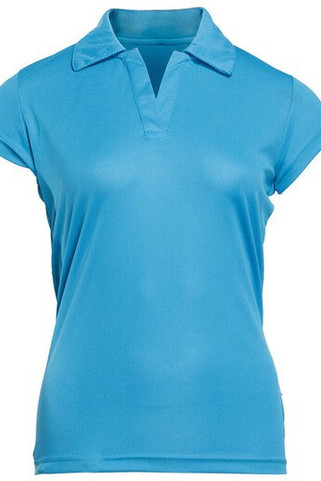 Pen Duick PK151 - Comfort Fit V-Neck Polo with Cap Sleeves