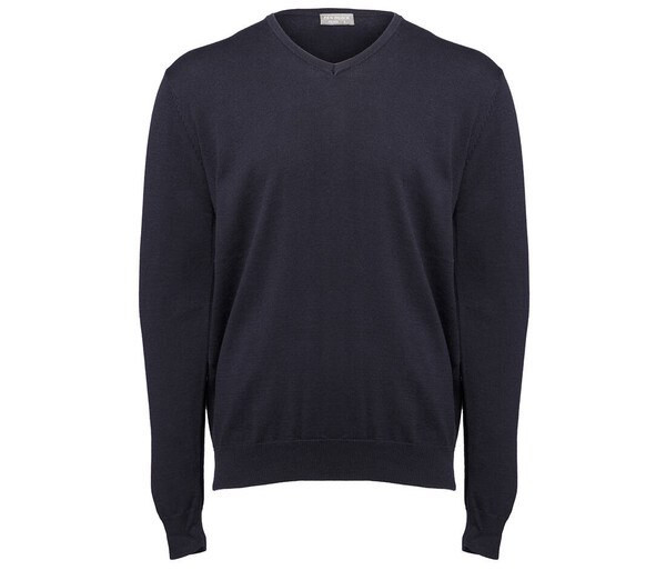 Pen Duick PK450 - Classic Men's V-Neck Sweater with Ribbed Details
