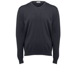 Pen Duick PK450 - Classic Men's V-Neck Sweater with Ribbed Details