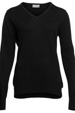Pen Duick PK451 - Elegant Womens V Neck Sweater with Ribbed Details