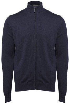 Pen Duick PK453 - Classic Ribbed Full Zip Cotton Blend Jumper