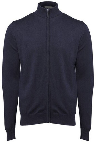 Pen Duick PK453 - Classic Ribbed Full Zip Cotton Blend Jumper