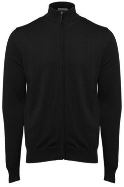 Pen Duick PK453 - Classic Ribbed Full Zip Cotton Blend Jumper