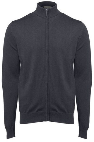 Pen Duick PK453 - Classic Ribbed Full Zip Cotton Blend Jumper