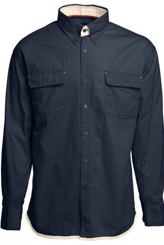 Pen Duick PK610 - Cămașă clasică din twill cu detalii contrastante